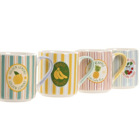 TAZA PORCELANA FRUTAS 400ML