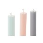 SET DE 3 VELAS COLOR PASTEL