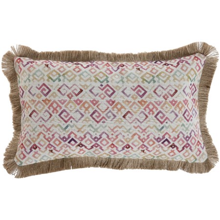 COJIN FLECOS YUTE 50X30. MULTICOLOR