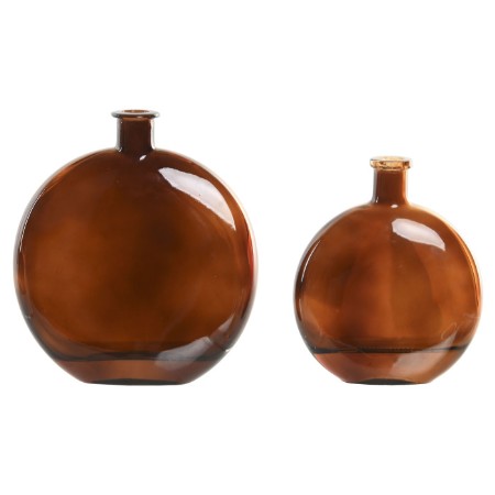 SET 2 JARRONES MARRON CRISTAL