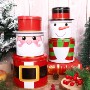 SET 3 CAJAS METAL PAPA NOEL/MU?ECO NIEVE