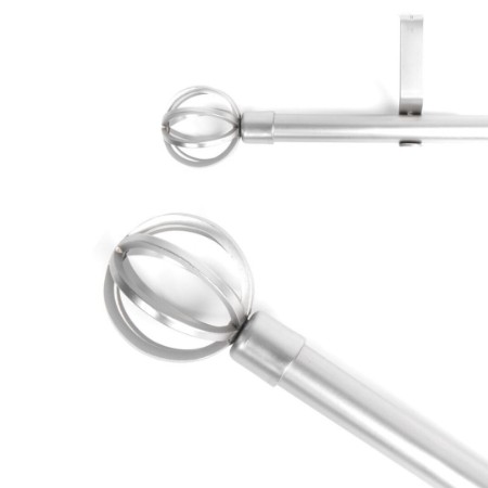 BARRA CORTINA 120-210CM NIQUEL DCASA